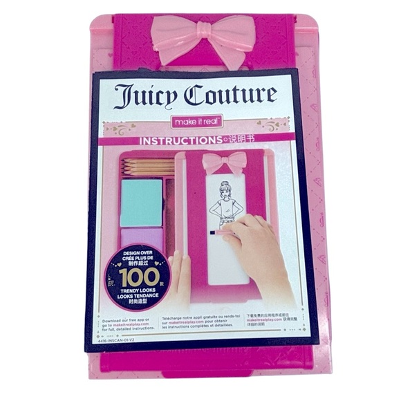 Juicy Couture Make It Real Fashion Design Complete Kit with Instructions - Picture 1 of 9